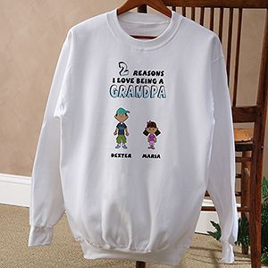 Personalized Mens Sweatshirts   His Reasons Why