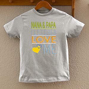 Personalized Kids T Shirts   Somebody Loves Me