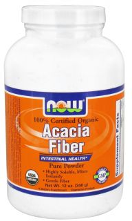 NOW Foods   Acacia Fiber Organic Powder   12 oz.