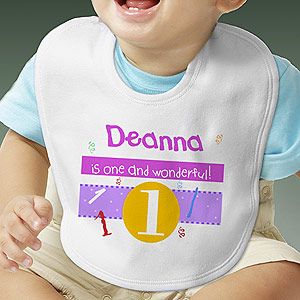 Personalized Birthday Baby Bib   Whats Your Number