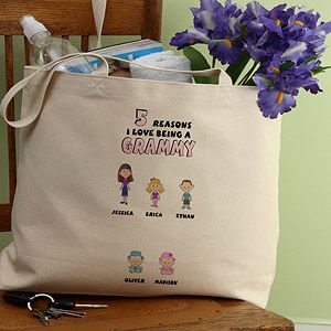 Personalized Family Character Tote Bag   Reasons Why
