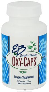 Earths Bounty   Oxy Caps Oxygen Supplement 375 mg.   90 Capsules
