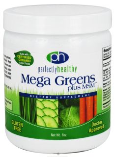 Perfectly Healthy   Mega Greens Plus MSM   8 oz.