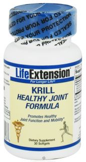 Life Extension   Krill Healthy Joint Formula   30 Softgels