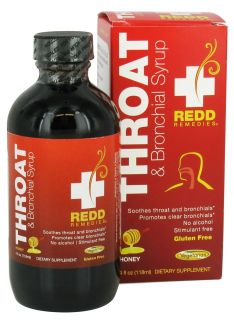 Redd Remedies   Throat & Bronchial Syrup Honey   4 oz.