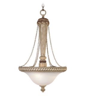 Monarch 3 Light Chandeliers in Crackled Antique Ivory 8238 87