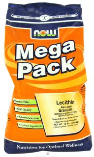 NOW Foods   Lecithin Granules Mega Pack Non GMO   10 lbs.
