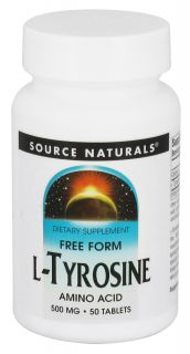 Source Naturals   L Tyrosine Free Form Amino Acid 500 mg.   50 Tablets