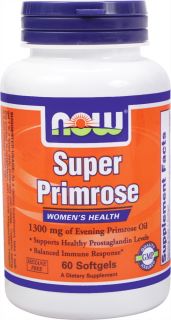 NOW Foods   Super Primrose 1300 mg.   60 Softgels