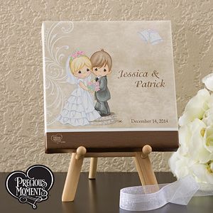 Personalized Precious Moments Bride & Groom Canvas Art