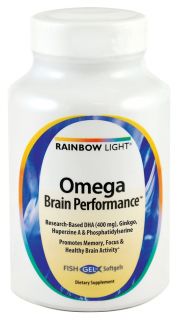 Rainbow Light   Omega Brain Performance   60 Softgels