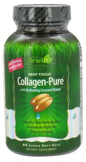 Irwin Naturals   Deep Tissue Collagen Pure with Hydrating Coconut Water   80 Softgels