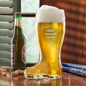Personalized Beer Boot for Groomsmen