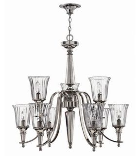 Chandon 9 Light Chandeliers in Sterling 4698SR