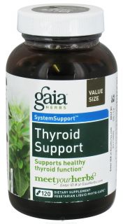 Gaia Herbs   Thyroid Support Liquid Phyto Caps   120 Vegetarian Capsules