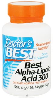 Doctors Best   Best Alpha Lipoic Acid 300 mg.   60 Vegetarian Capsules