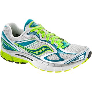 Saucony Guide 7 Saucony Womens Running Shoes White/Teal/Citron