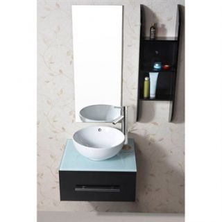 Virtu USA Primo 24 Single Sink Bathroom Vanity   Espresso