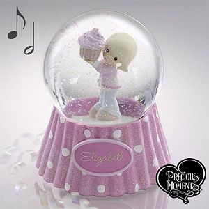 Personalized Precious Moments Birthday Snow Globe
