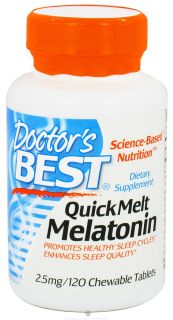 Doctors Best   QuickMelt Melatonin 2.5 mg.   120 Chewable Tablets