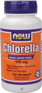 NOW Foods   Chlorella Vegetarian 400 mg.   100 Vegetarian Capsules