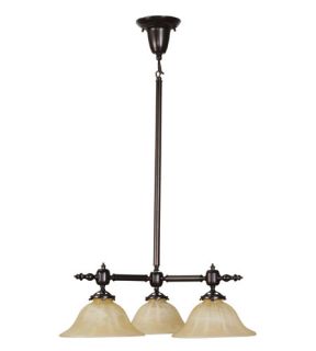 Gas Light 3 Light Chandeliers in Burnished Bronze 8133 27