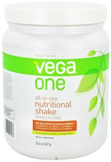 Vega   All in One Nutritional Shake Vanilla Chai   15.4 oz.