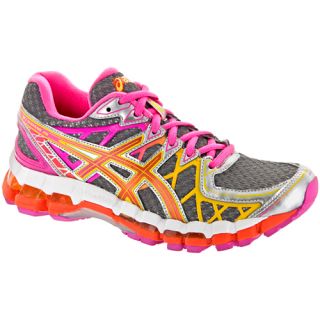 ASICS GEL Kayano 20 ASICS Womens Running Shoes Lightning/Hot Pink/Flame