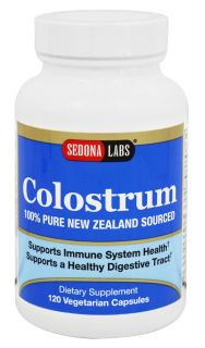 Sedona Labs   Colostrum 100% Pure New Zealand Sourced   120 Vegetarian Capsules