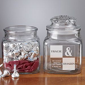 Personalized Candy Jar   Sweetest Love Design