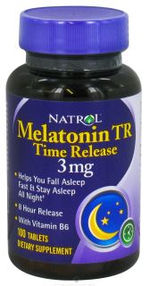 Natrol   Melatonin Time Release 3 mg.   100 Tablets
