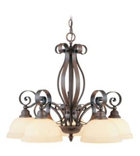 Manchester 5 Light Chandeliers in Imperial Bronze 6145 58