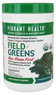 Vibrant Health   Field of Greens Raw Green Food   7.51 oz.