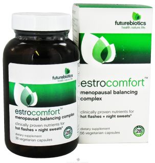 Futurebiotics   Estro Comfort Menopausal Balancing Complex   56 Vegetarian Capsules