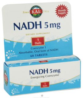 Kal   NADH Energizing Coenzyme 5 mg.   60 Tablets
