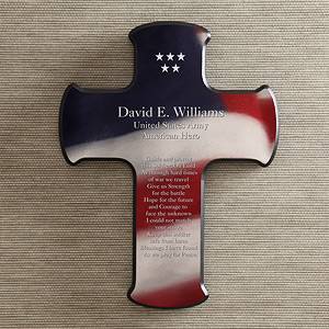 Personalized Wall Cross   Soldiers Prayer