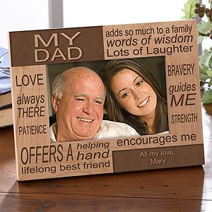 Personalized Fathers Day Picture Frame   He Is Always There