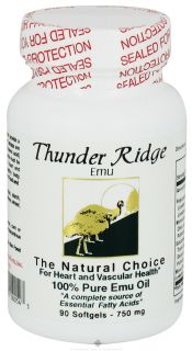 Thunder Ridge Emu Products   100% Pure EMU Oil Gel Caps   90 Softgels