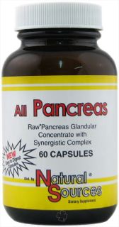 Natural Sources   All Pancreas   60 Capsules