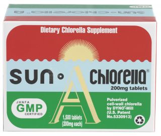 Sun Chlorella   Dietary Chlorella Supplement A 200 mg.   1500 Tablets