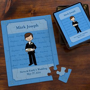 Personalized Ring Bearer Gift Kids Puzzle