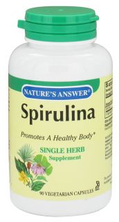 Natures Answer   Spirulina Single Herb Supplement   90 Vegetarian Capsules