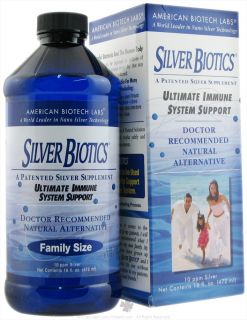 American Biotech Labs   Silver Biotics Ultimate Immune System Support 10 Ppm   16 oz.