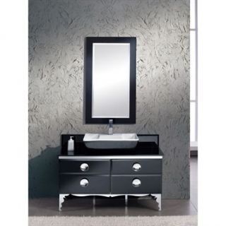 Fresca Moselle 47 Modern Glass Bathroom Vanity with Mirror