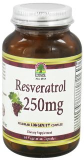Natures Answer   Resveratrol 250 mg.   60 Vegetarian Capsules