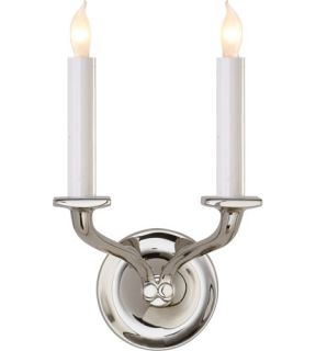 E.F. Chapman Haberdashers 2 Light Wall Sconces in Polished Nickel SL2812PN