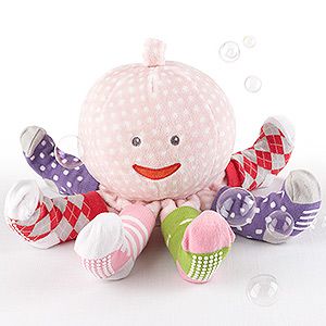 Plush Octopus Toy with Girls Socks