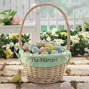 Personalized Easter Gift Baskets   Green