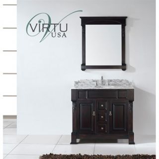Virtu USA 40 Huntshire Single Bathroom Vanity   Dark Walnut