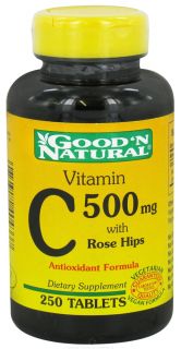 Good N Natural   Vitamin C with Rose Hips 500 mg.   250 Tablets
